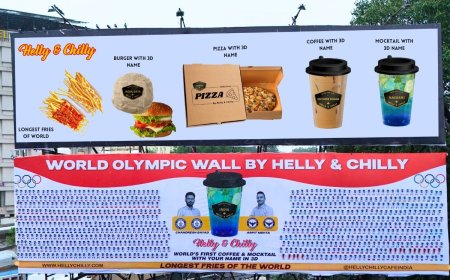 Helly &amp; Chilly's Record-Breaking Feat: 850-Foot Hoarding Celebrates Olympic Champions