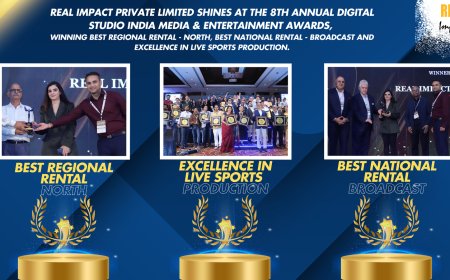 Real Impact Private Limited Triumphs with Three Prestigious Awards at The 8th Annual Digital Studio India Media &amp; Entertainment Awards